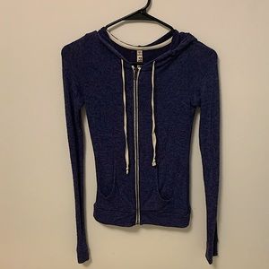 Mudd Purple Knit Zipper Hoodie Size XS